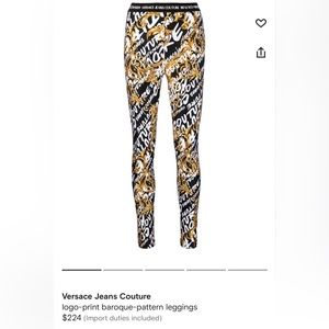 Versace couture leggings